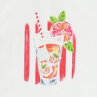 طقم شورت للبنات باللون الابيض والاحمر , 1, hi-res