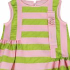 Girls Pink & Green Stripe Dress, 1, hi-res