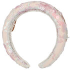 Girls Pink Sequins Headband, 1, hi-res