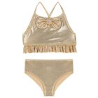 Girls Gold Bow Bikini, 2, hi-res