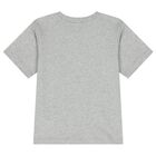 Grey Teddy Bear Logo Long Sleeve Top, 7, hi-res