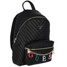 Girls Black Logo Backpack, 3, hi-res