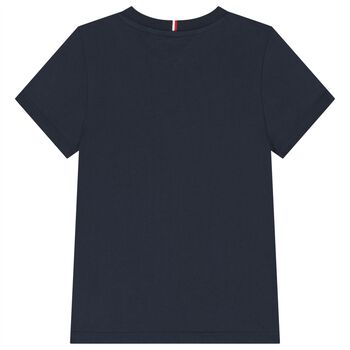 Boys Navy Blue Logo T-Shirt