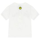 Boys White Teddy Bear Logo T-Shirt, 1, hi-res