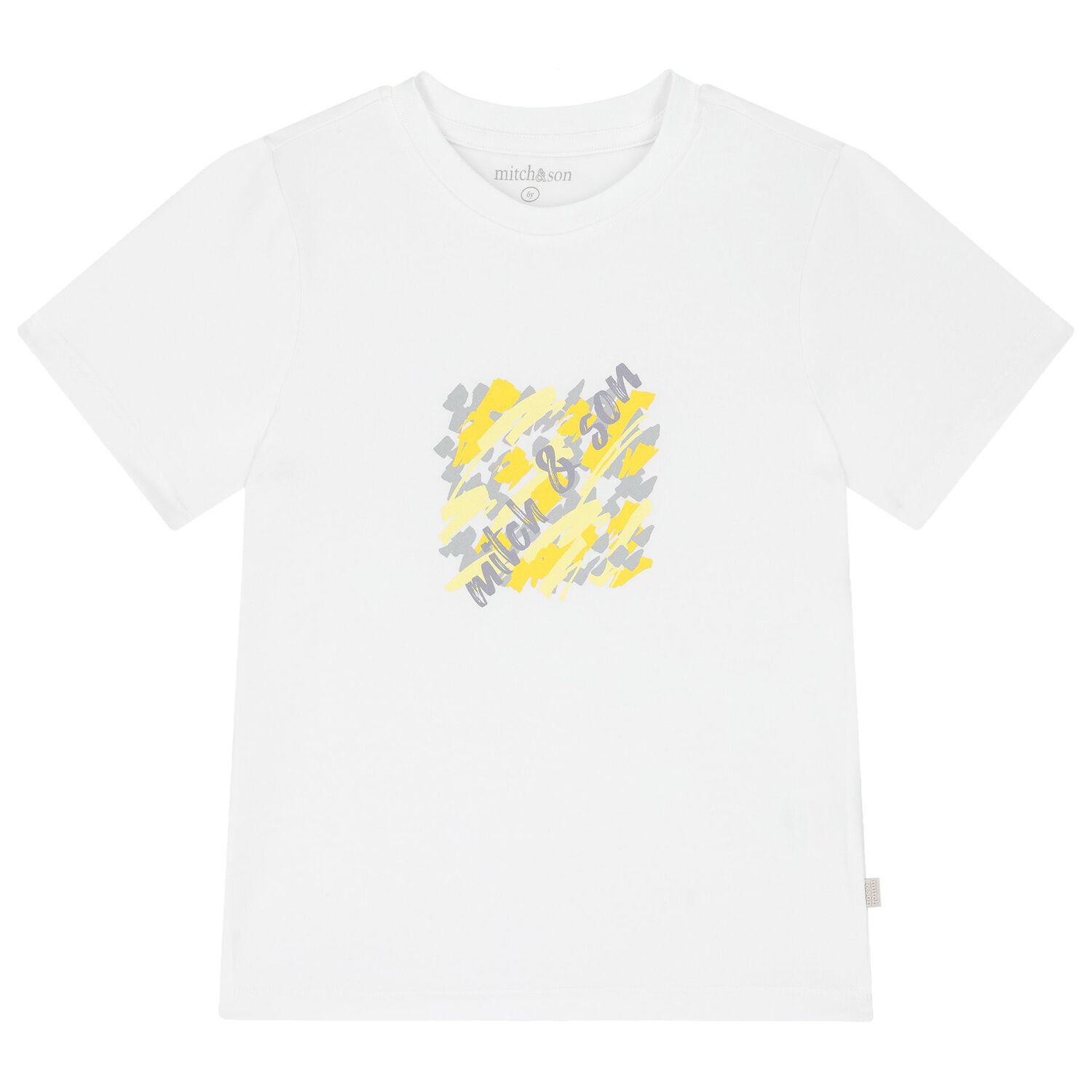 Boys White & Grey Shorts Set, 1, hi-res image number null