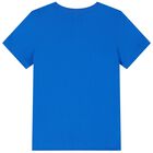 طقم شورت أولاد بالشعار باللون الأزرق والأسود, 8, hi-res