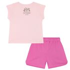 Girls Pink Disney Shorts Set, 1, hi-res