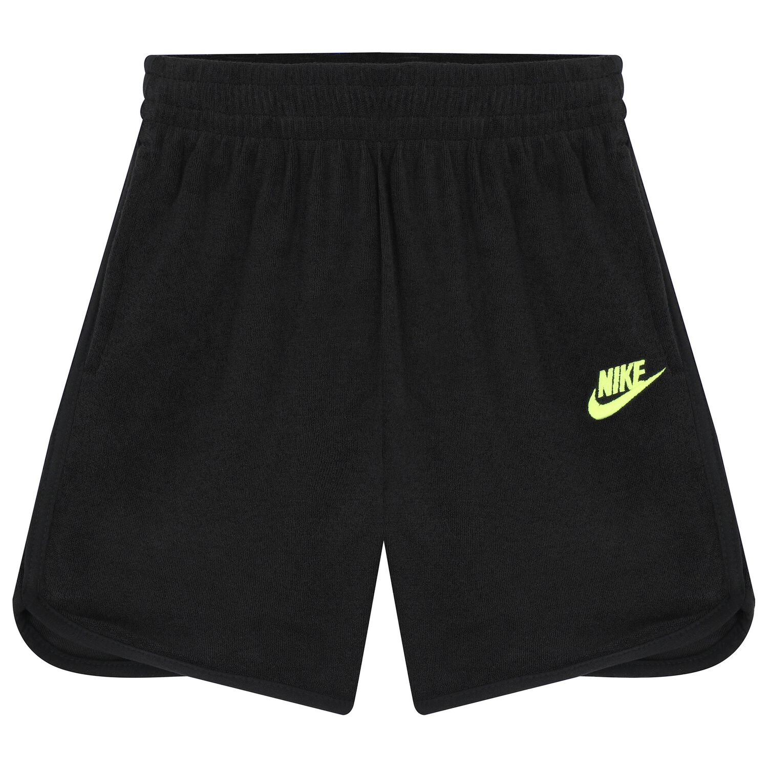 Boys Black Logo Shorts, 1, hi-res