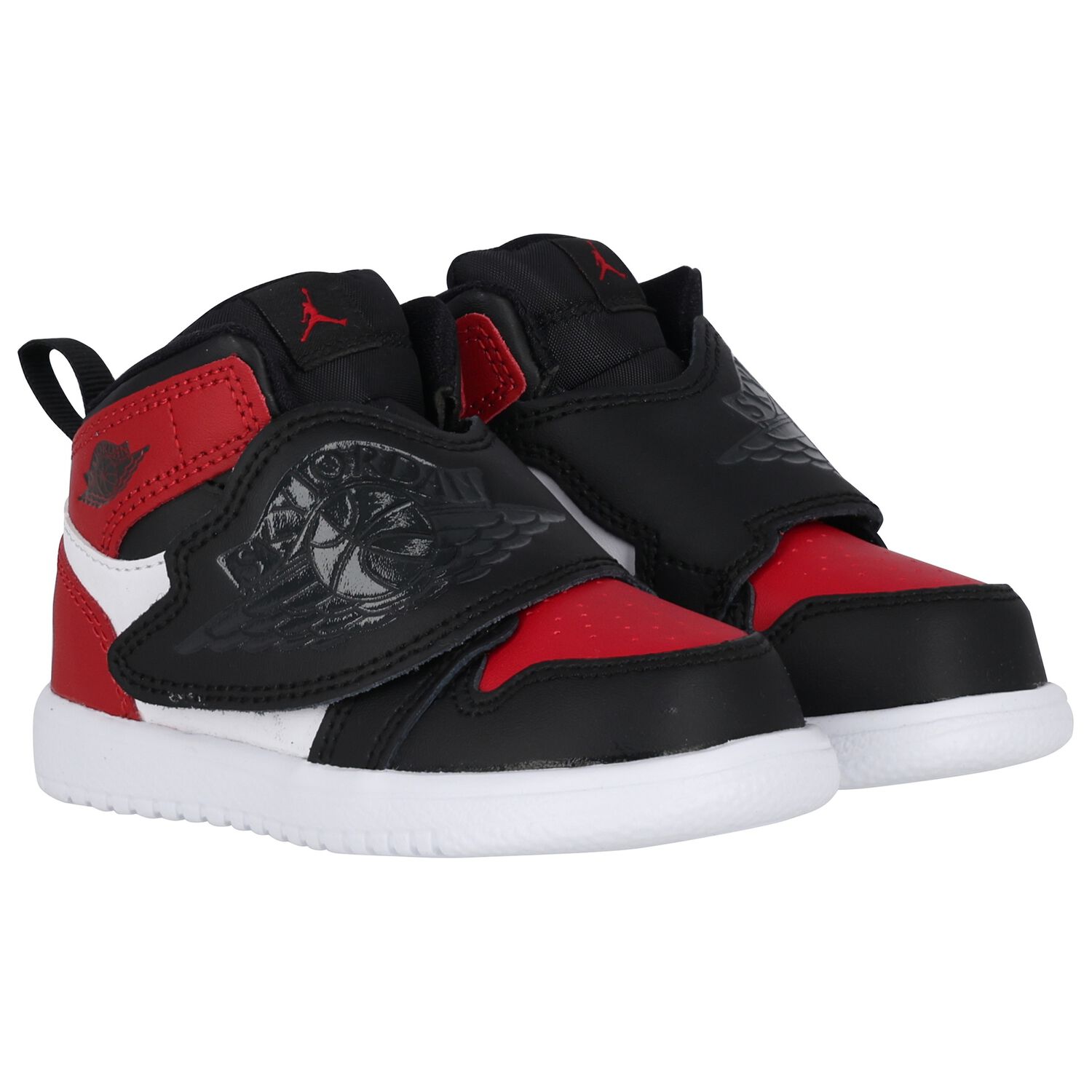حذاء رياضي Sky Jordan 1 باللونين الأسود والأحمر والأبيض, 2, hi-res