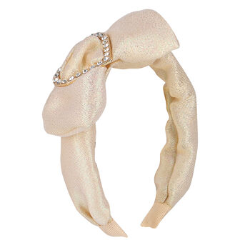 Girls Gold Striped Headband