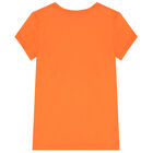Girls Orange Polo Bear T-Shirt, 1, hi-res