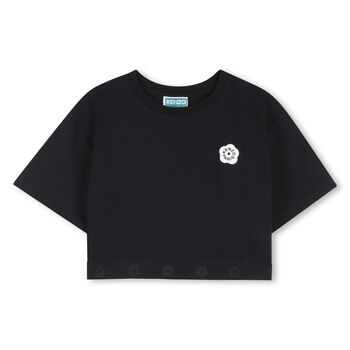 Girls Black Logo T-Shirt