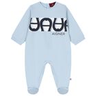 Baby Boys Blue Logo Babygrow, 2, hi-res