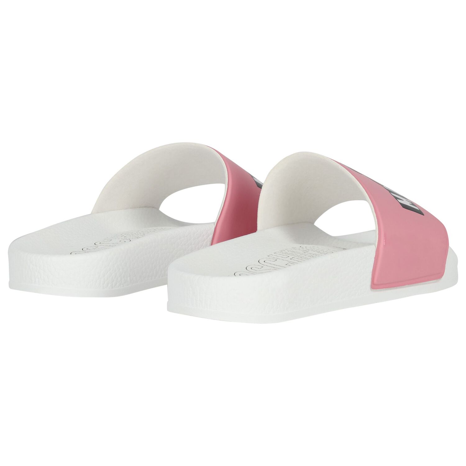 Girls Pink Teddy Bear Logo Sliders, 1, hi-res