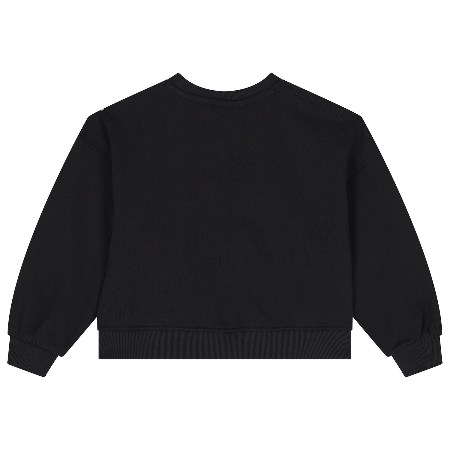 Girls Black Logo Sweatshirt, 1, hi-res image number null