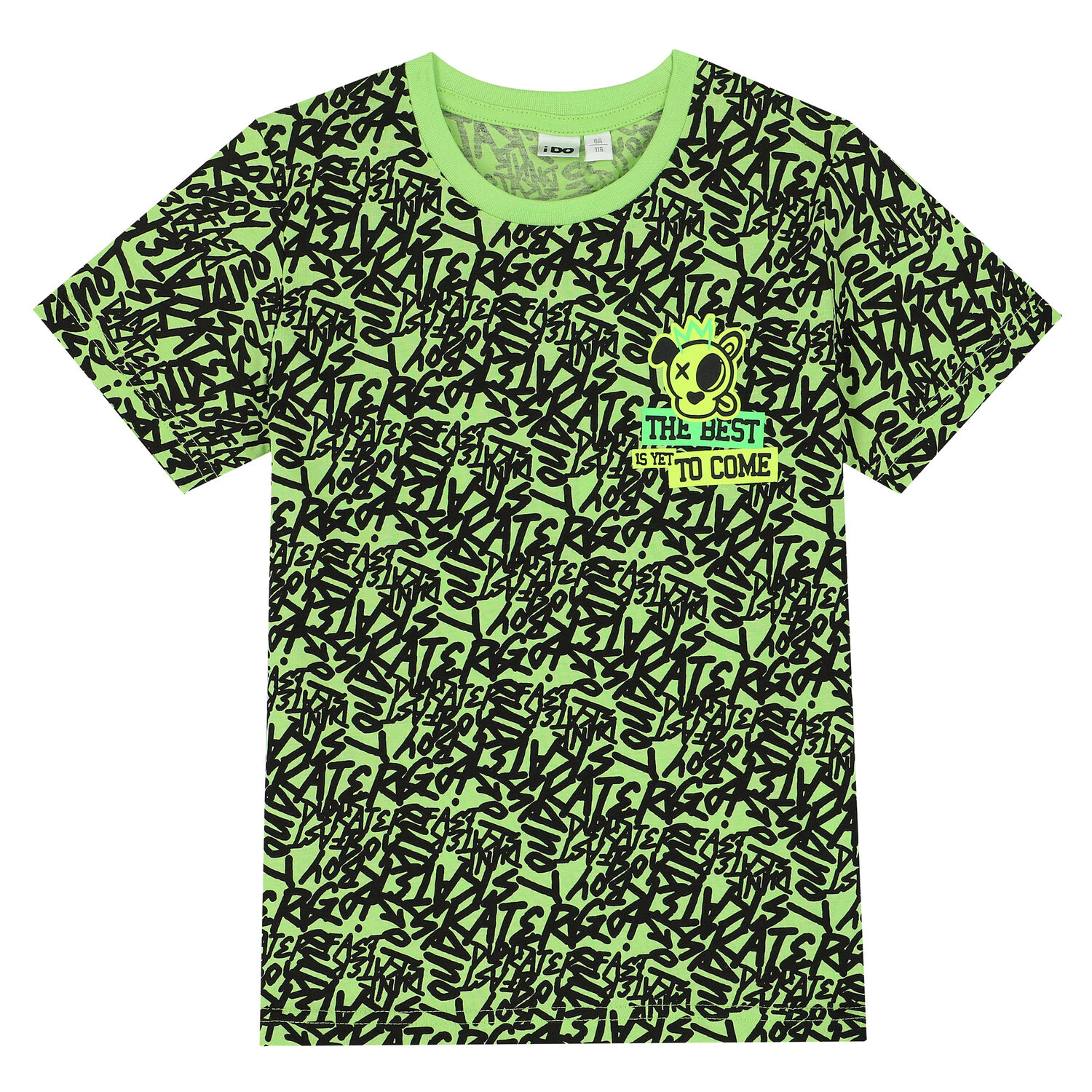 طقم شورت باللون الأخضر والأسود للأولاد, 1, hi-res