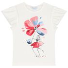 طقم ليجنز بطبعة الزهور باللون الأبيض والكحلى للبنات, 3, hi-res