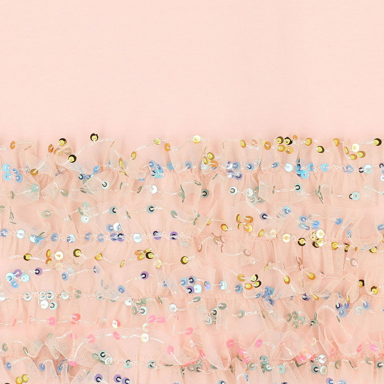 فستان بنات مزين بالترتر بطبعة حقيبة باللون الوردى, 3, hi-res image number null