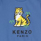 بدله رياضيه للاطفال بالشعار بطبعه نمر باللون الازرق , 2, hi-res