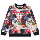 Boys Multi-Coloured Logo Sweatshirt, 1, hi-res