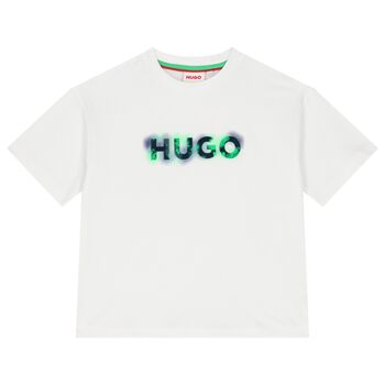 Boys White Logo T-Shirt