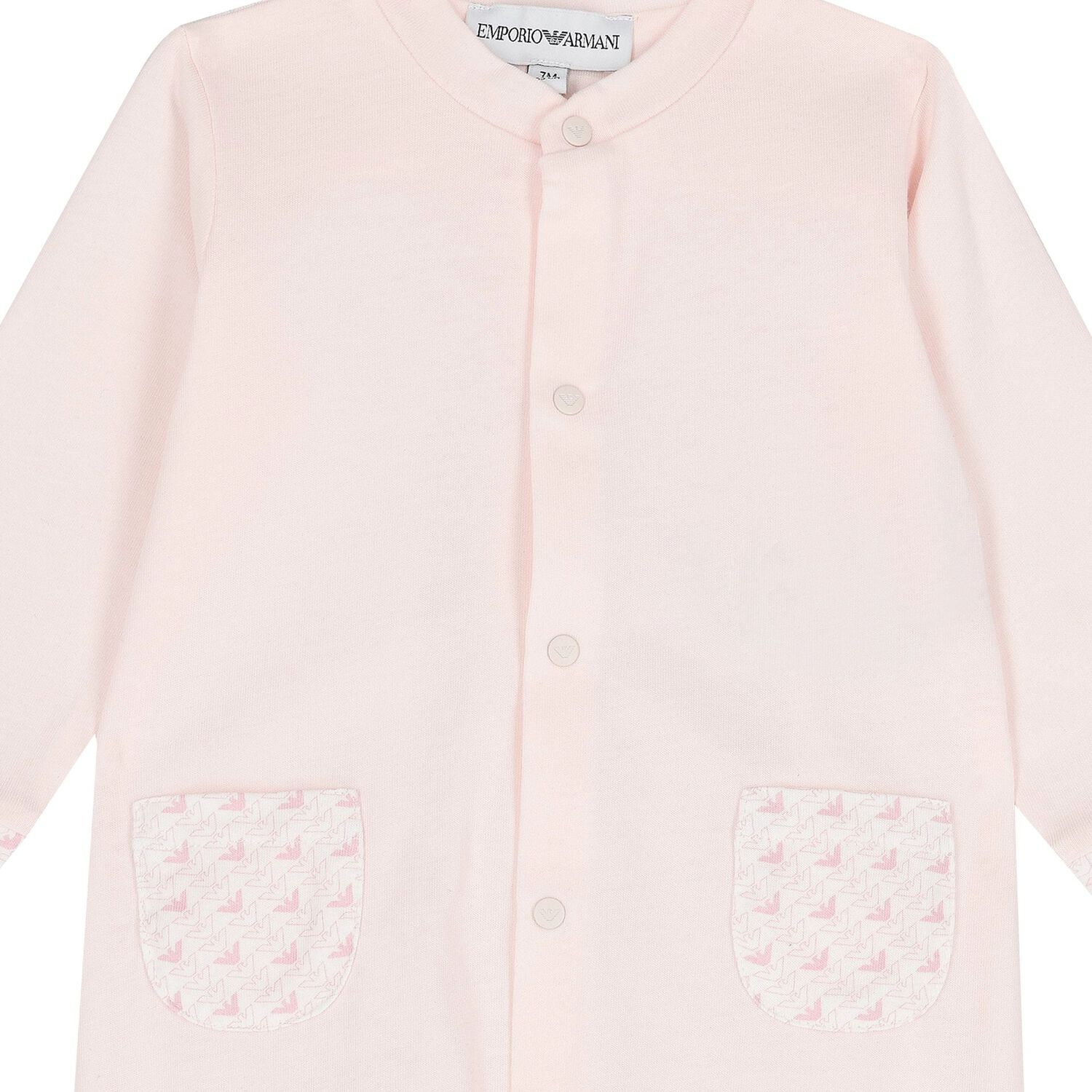 Baby Girls Pink & White Logo Babygrow Set, 2, hi-res image number null