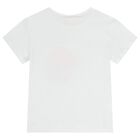 طقم شورت بناتي أبيض وأحمر مزين بالزهور, 1, hi-res