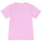 Younger Girls Purple & Navy Blue Logo Shorts Set, 1, hi-res