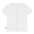 Younger Boys White Logo T-Shirt, 1, hi-res