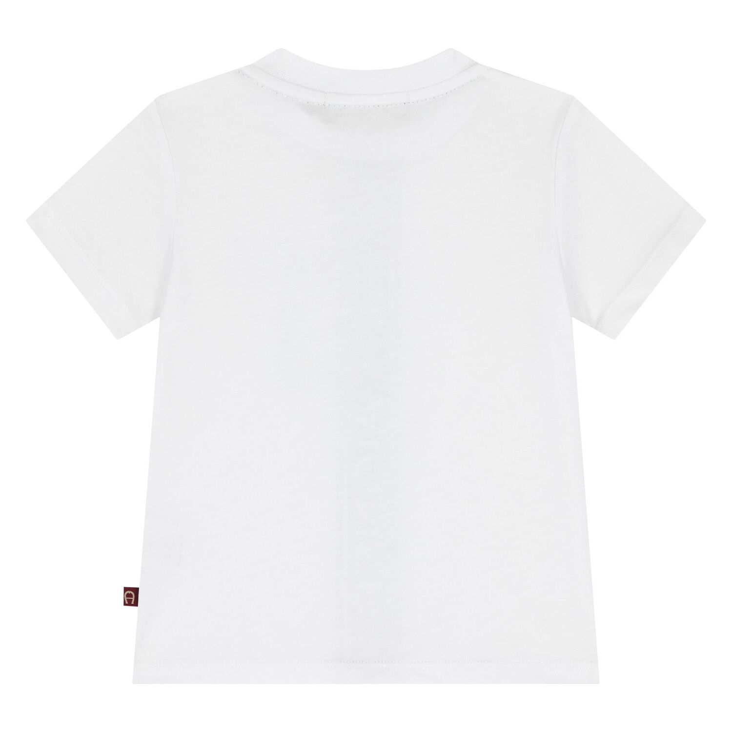 Younger Boys White Logo T-Shirt, 1, hi-res