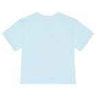 Boys Blue Elephant Logo T-Shirt, 2, hi-res