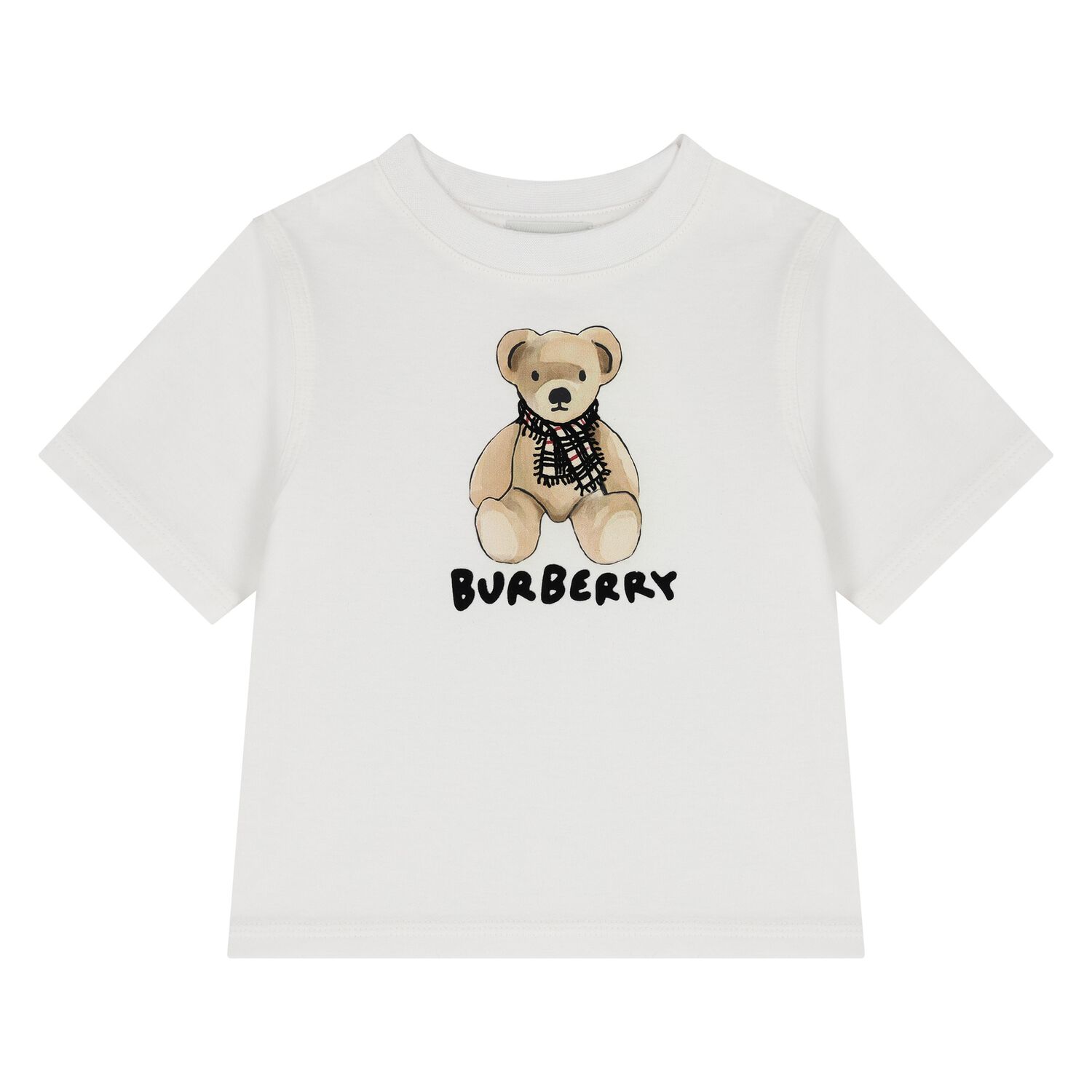 Younger White Thomas Bear Logo T-Shirt, 1, hi-res