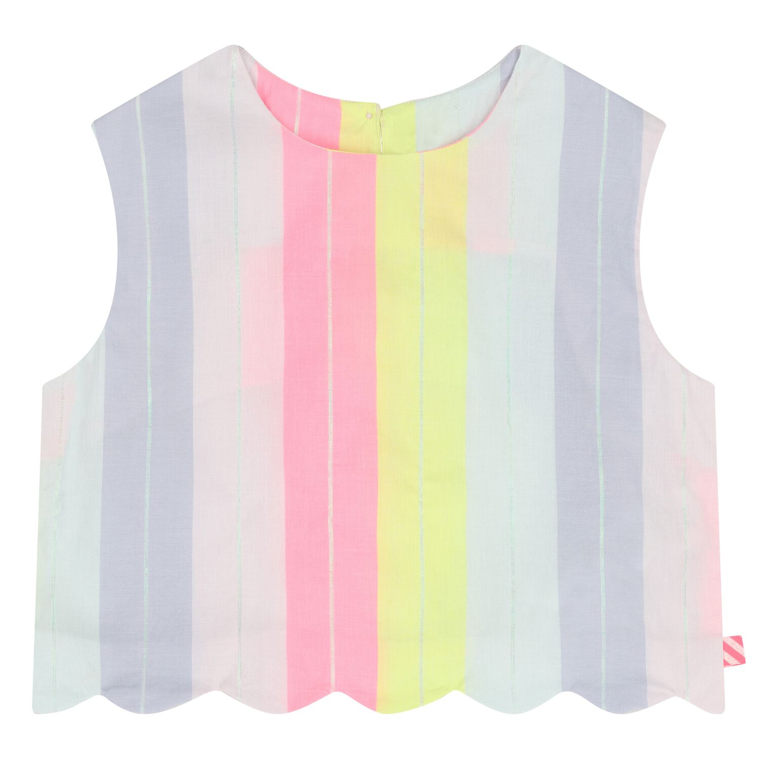 Girls Multi-Coloured Stripes Blouse, 1, hi-res