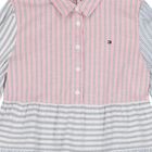 Girls Multi-Coloured Striped Dress, 1, hi-res