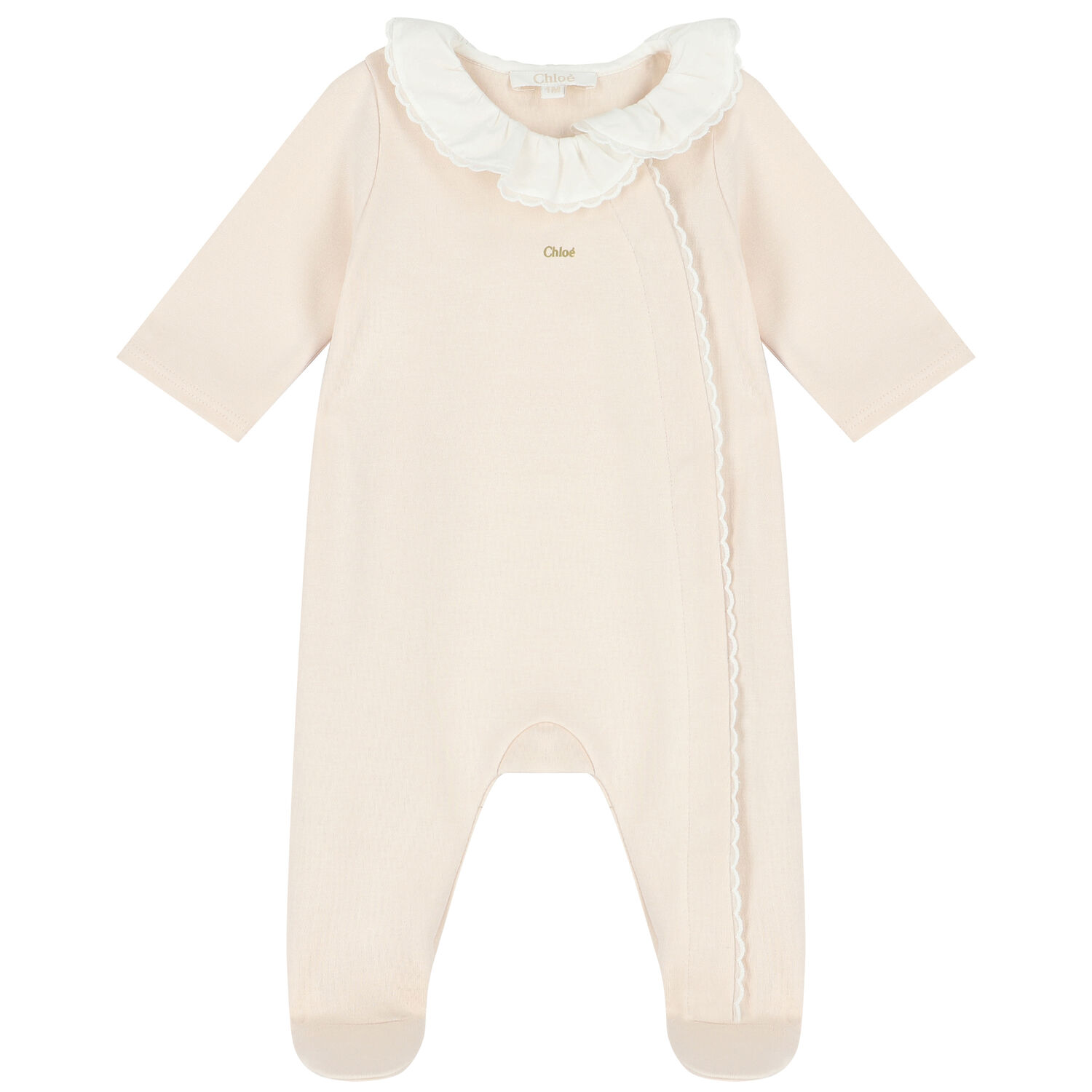 Baby Girls Pink Babygrow & Bib Gift Set, 1, hi-res