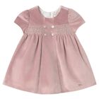 Baby Girls Pink Smocked Dress, 3, hi-res
