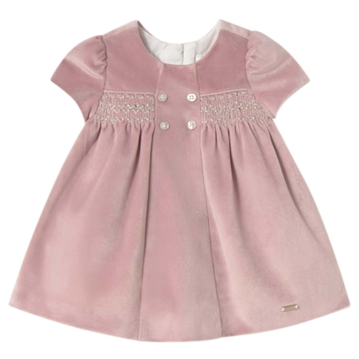 Baby Girls Pink Smocked Dress, 3, hi-res image number null