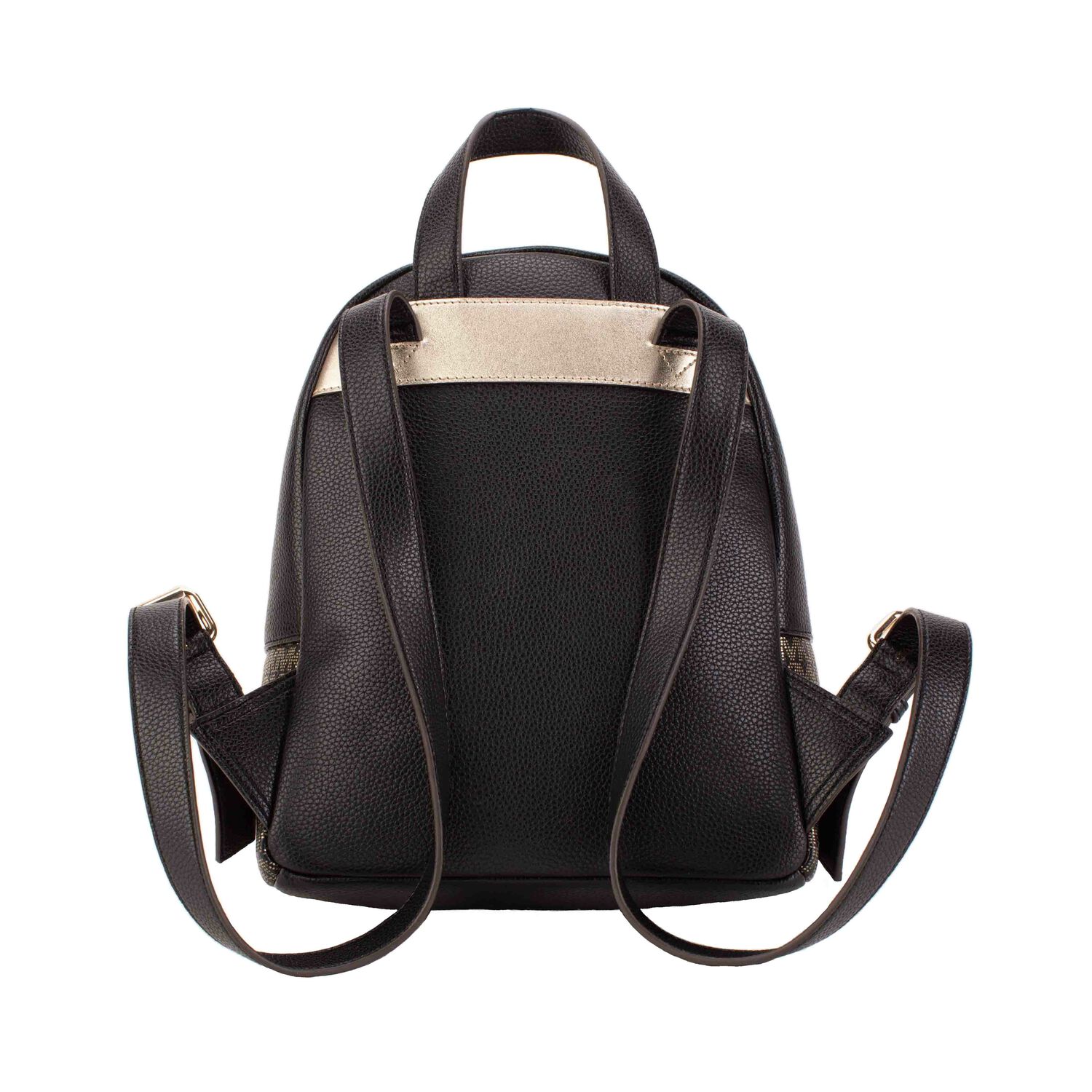 حقيبة ظهر بالشعار باللون الأسود للبنات, 1, hi-res