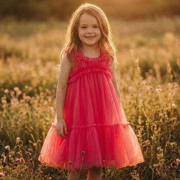 Girls Pink Tulle Dress