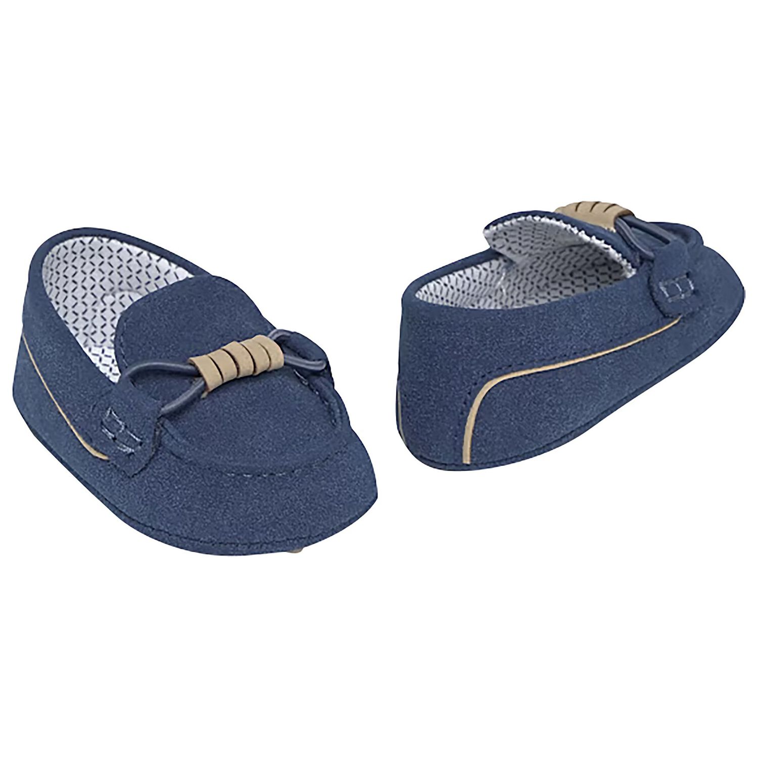Baby Boys Blue Suede Pre Walker Moccasins, 2, hi-res