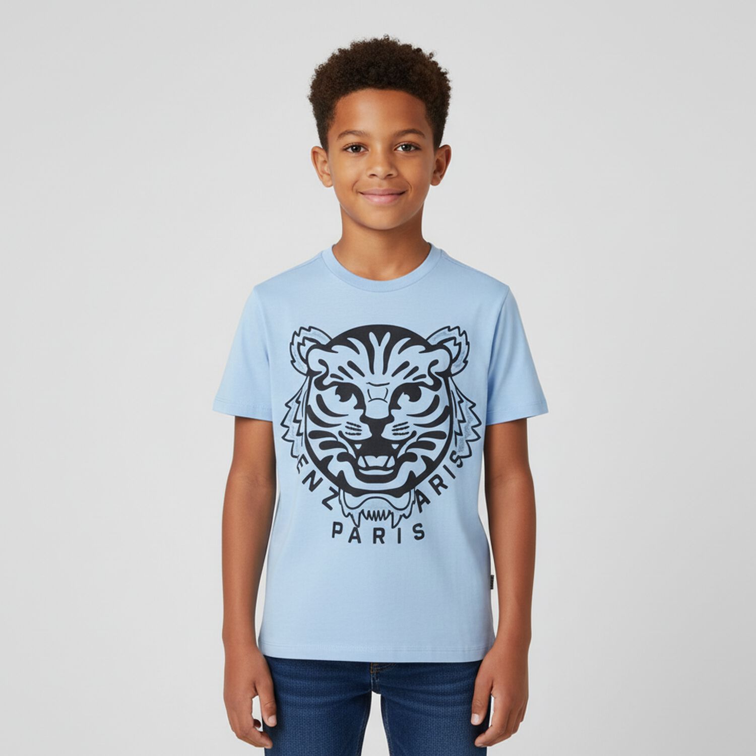 Blue Tiger T-Shirt, 2, hi-res