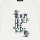 Boys Grey & White Long Sleeve Top ( 2 Pack ), 1, hi-res