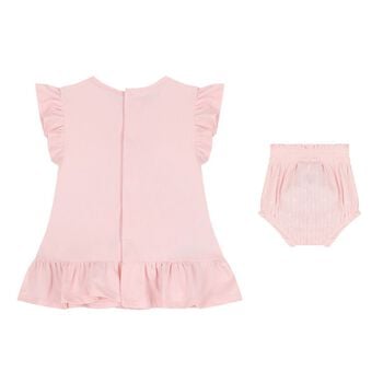 Baby Girls Pink Floral Shorts Set