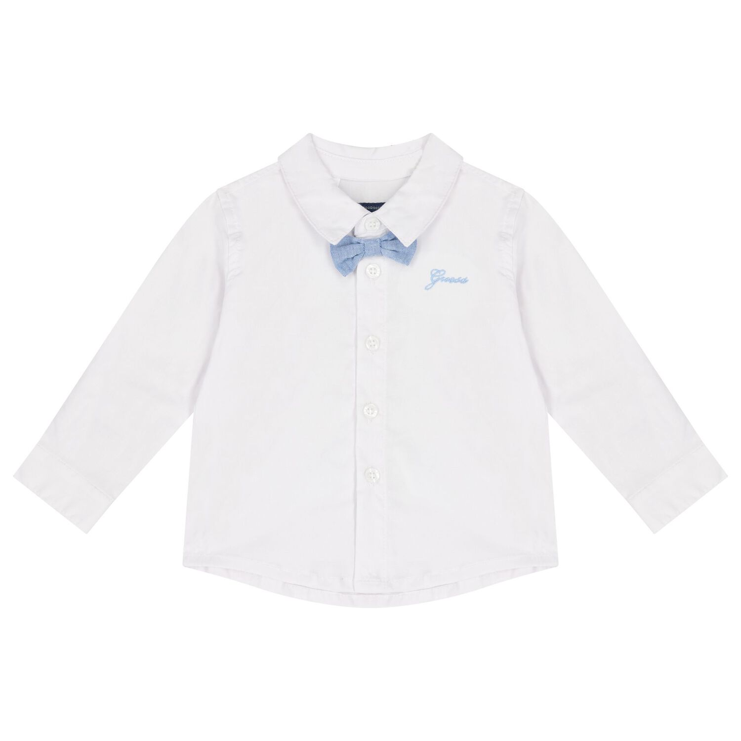 طقم شورت بشعار باللون أبيض وأزرق للأولاد , 1, hi-res