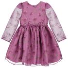 فستان بنات مزين بزهور باللون البنفسجى, 1, hi-res