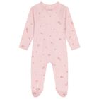 Baby Girls White & Pink Babygrows ( 4 Pack ), 4, hi-res