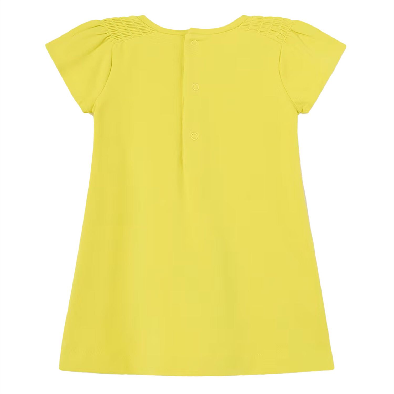 Younger Girls Yellow Floral Dress, 2, hi-res