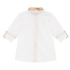 Boys White Logo Shirt, 1, hi-res