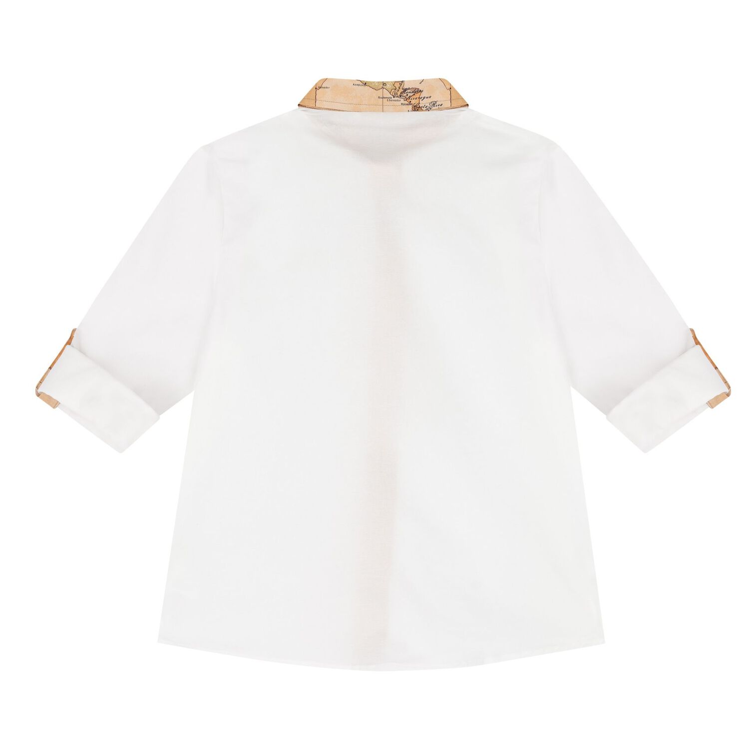 Boys White Logo Shirt, 1, hi-res