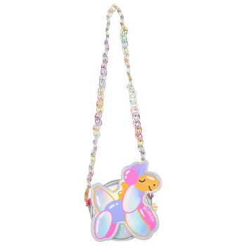 Girls Silver Iridescent Unicorn Handbag